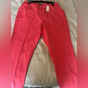 New York and Company Pink Ankle Length Pants NWT Size 6